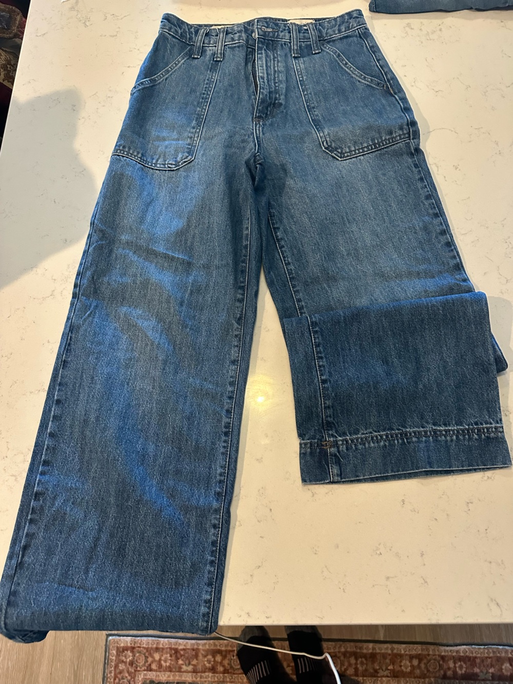 Universal Thread Men's Dark Blue Bootcut Jeans